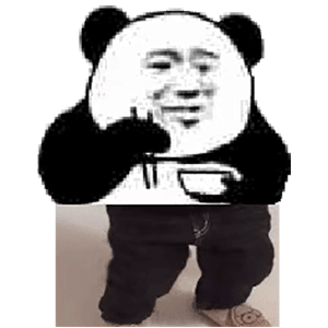 超大熊猫头表情包动图表情包