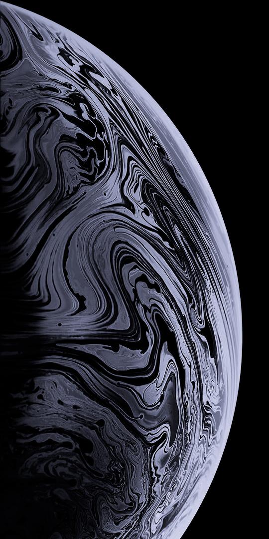 iphone壁纸：iphone12宇宙概念图（灰色和金色）