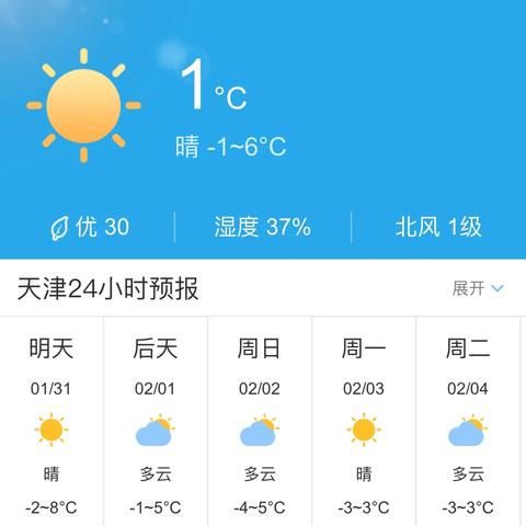 【天津未来30天天气预报】天津未来一个月天气情况查询