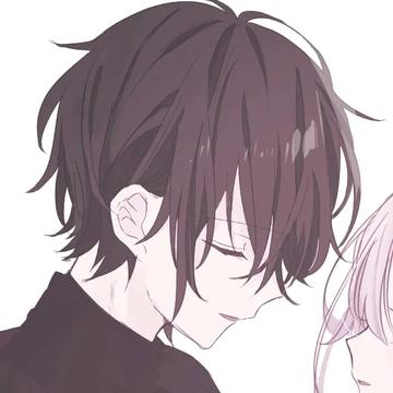 动漫害羞爱情情侣头像图片