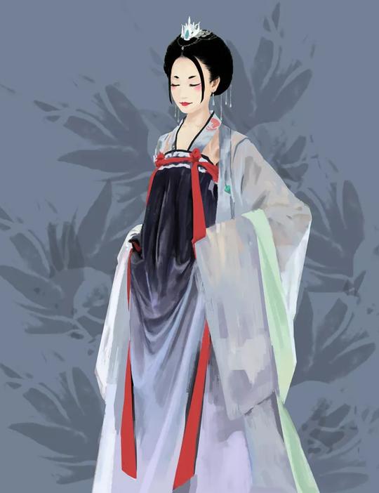 古风汉服女孩|绣罗衣裳照暮春，蹙金孔雀银麒麟