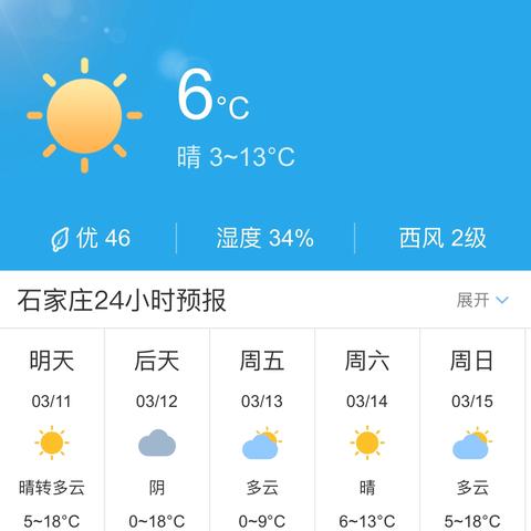 2025.11.15石家庄最新天气预报查询