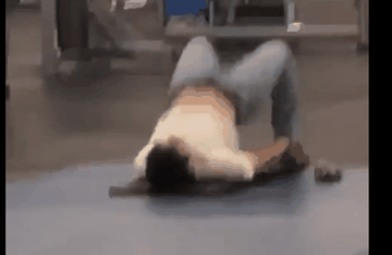 翘臀撸管健身运动表情