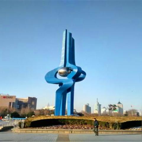 济南市中区双子楼在哪个位置