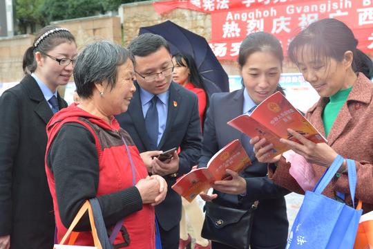 龙胜县启动宪法宣传月活动，乡镇联动，部门协同宣传宪法