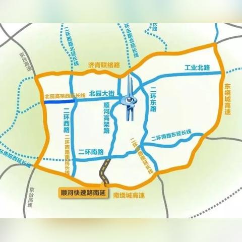 济南市地图方向有哪些