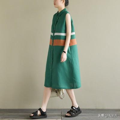 首选这几款文艺风棉麻连衣裙，通勤日常全搞定