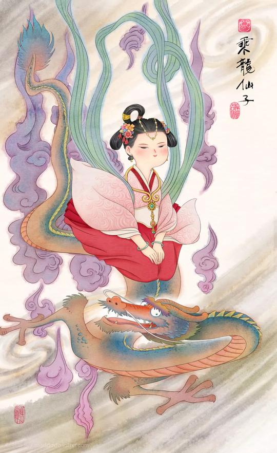 古风汉服女孩|绣罗衣裳照暮春，蹙金孔雀银麒麟
