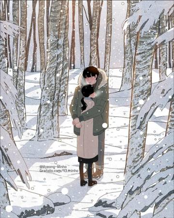 瑟瑟的情侣背景图