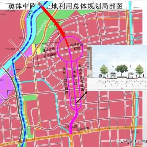 济南工业南路与奥体西路交叉口在什么位置？