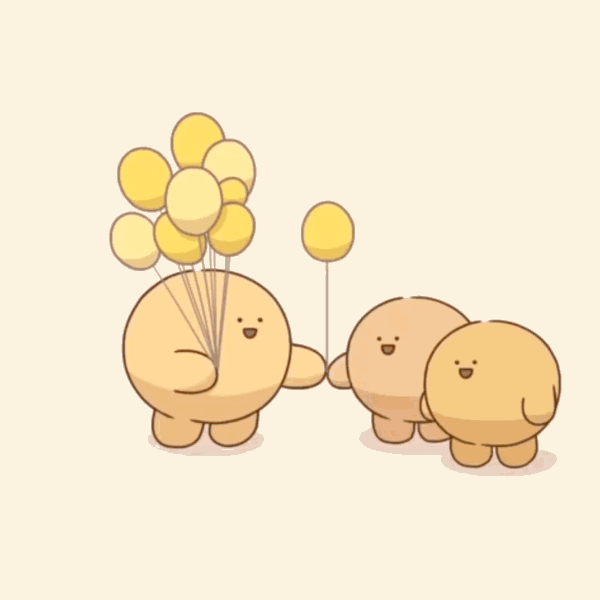 字母贴纸xoxo浪漫气球gif动图