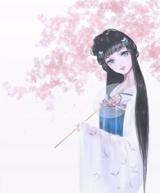 古风汉服女孩|绣罗衣裳照暮春，蹙金孔雀银麒麟