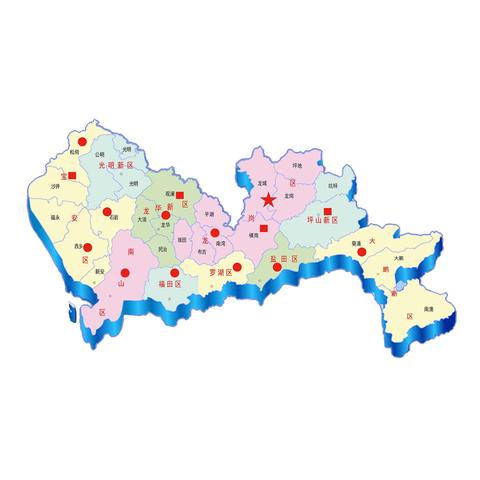 深圳市在地图哪个位置