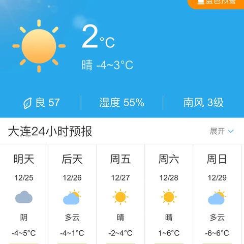 大连市明天什么天气预报