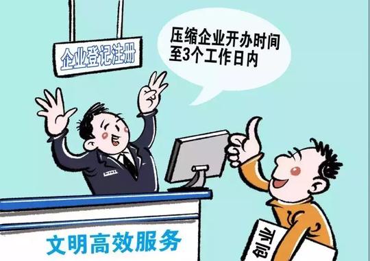 自主创业办企业，三五天的事儿