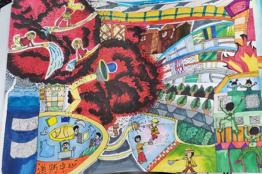 快来围观|“我是小小消防员”绘画征集活动部分作品展示（第二期）
