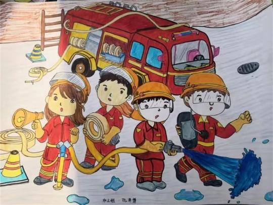 “我是小小消防员”主题绘画、作文作品展示！快来围观