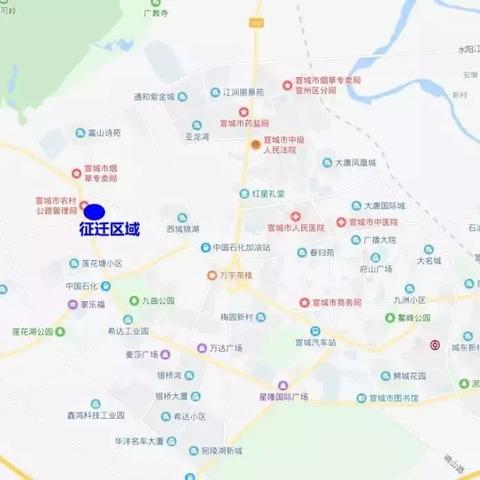 宣城市汽车站到宣州区莲塘路有多远？