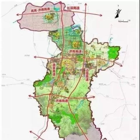 济南市区东到西多少公里