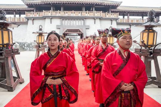 全程高甜！象山20对新人举行了一场集体汉服婚礼！