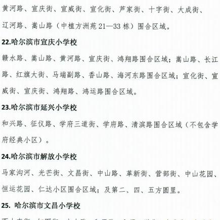 哈尔滨师范附小学区房含哪些区域？