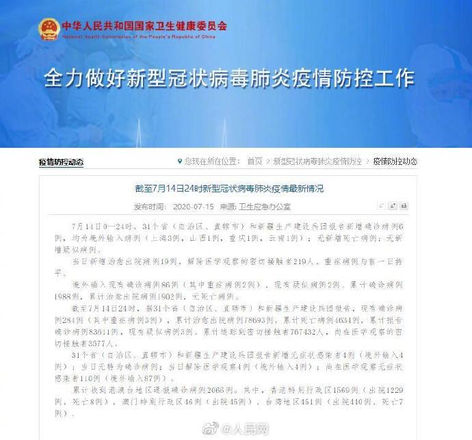 31省区市新增11例确诊
 （31省区市新增11例确诊病例）