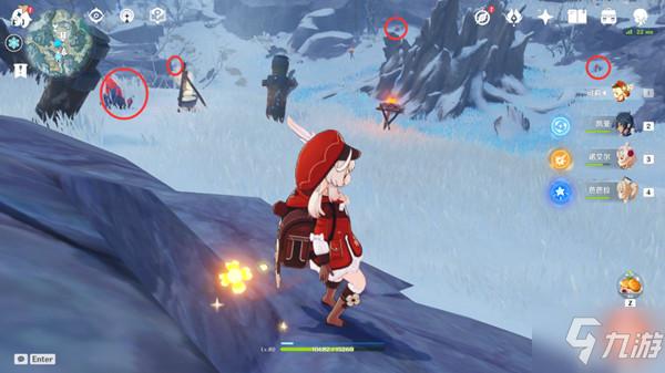 原神覆雪之剑怎么获得（原神第一份调查解冻所有碎片位置）