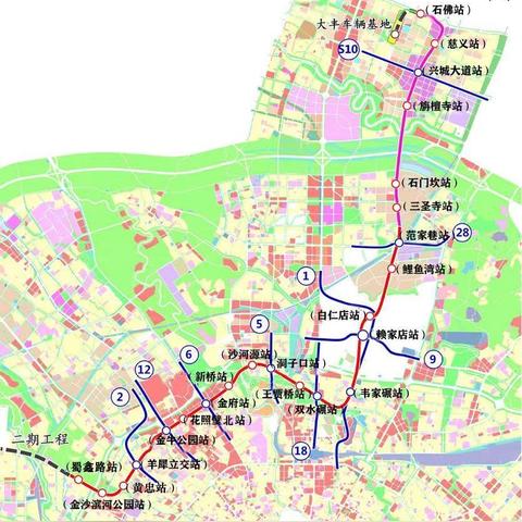 成都市地铁图2号线路图的长尾关键词有什么