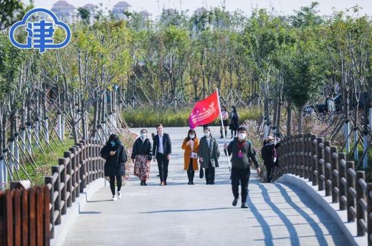 天津“八里湾绿色生态屏障”引中外媒体惊呼：太美了