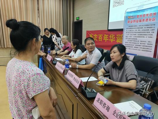 喜庆百年华诞·就业创业服务进社区--瑶海区土山南路社区