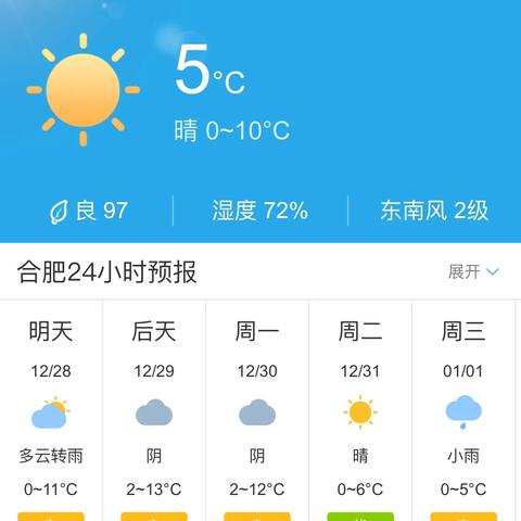 【合肥未来30天天气预报】合肥未来一个月天气情况查询