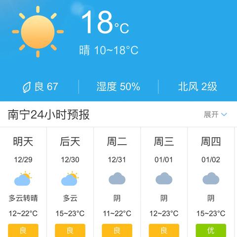 【南宁未来30天天气预报】南宁未来一个月天气情况查询