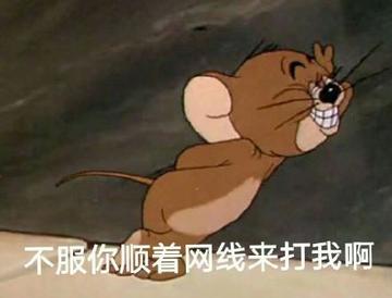 咆哮小老鼠啊出来呀表情包