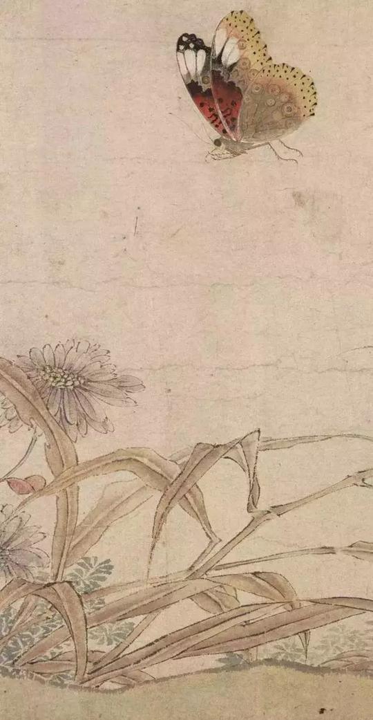 他是北宋画花极有生意，色彩最好的花鸟画家