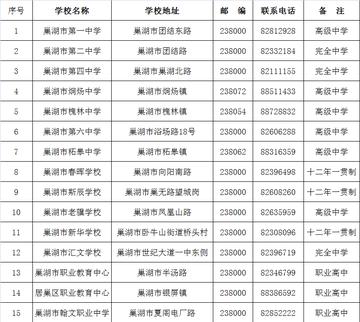 合肥市一共多少所高中部