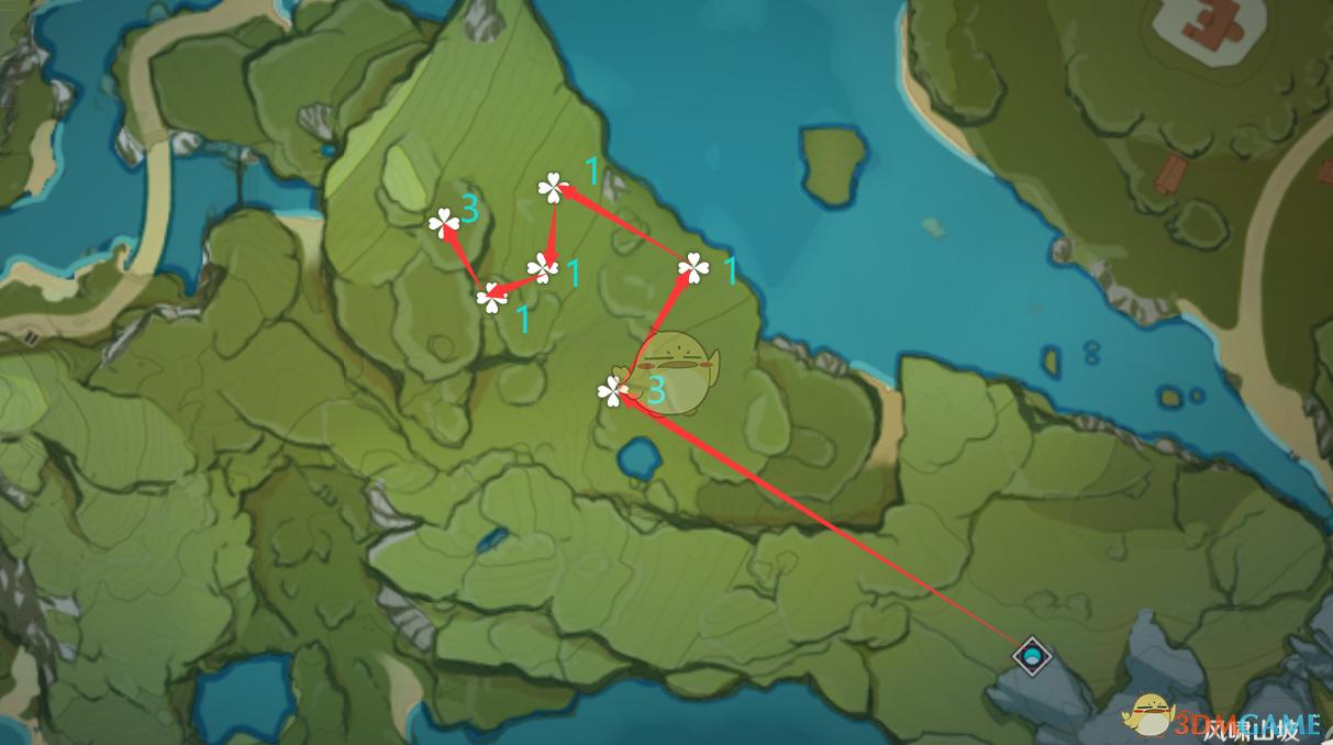 原神石门水池挑战怎么过（原神绝云辣椒收集路线）