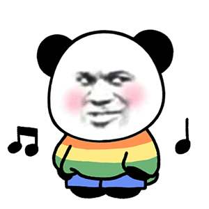 超大熊猫头表情包动图表情包