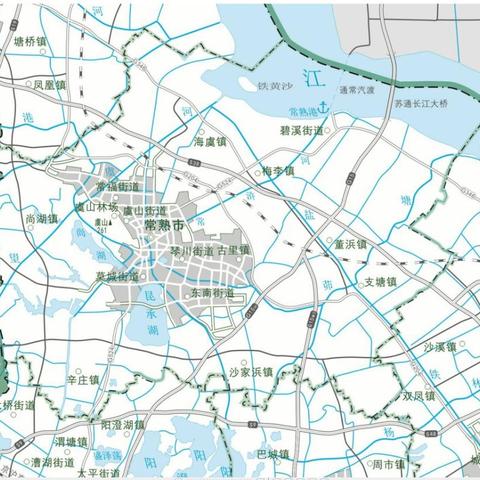 苏州市常熟区行政区划图