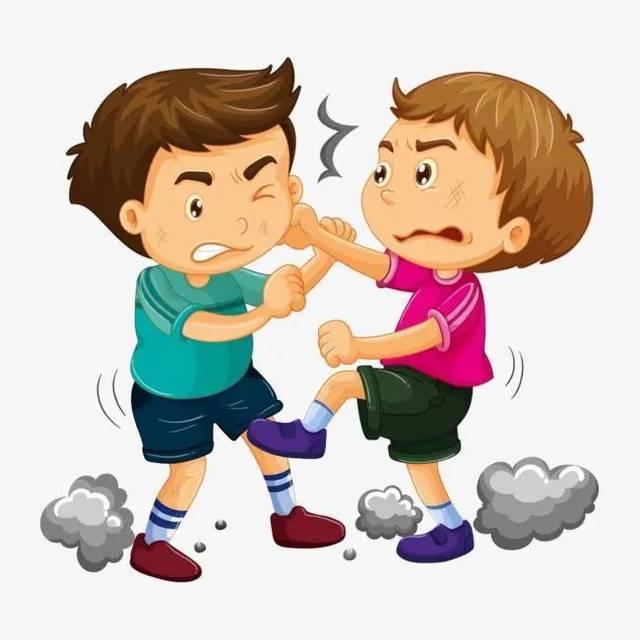 小孩子一生气就打人