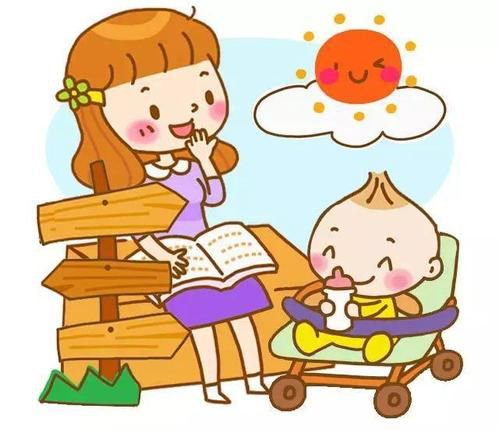 夏季婴儿晒太阳
