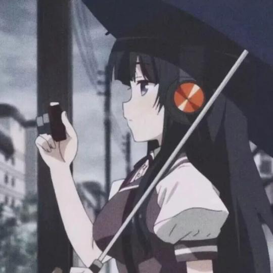 伤感丧系真人动漫女生头像