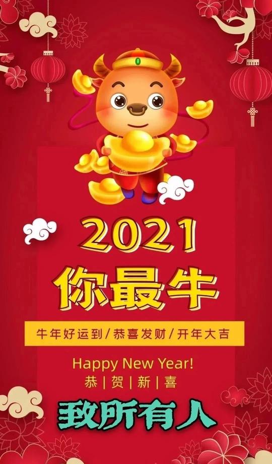 2020“鼠”属不易，岁序更新；2021牛转乾坤，万事可期