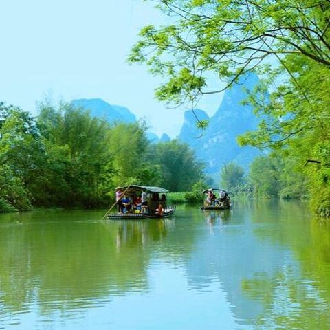 桂林市在哪里坐竹筏好