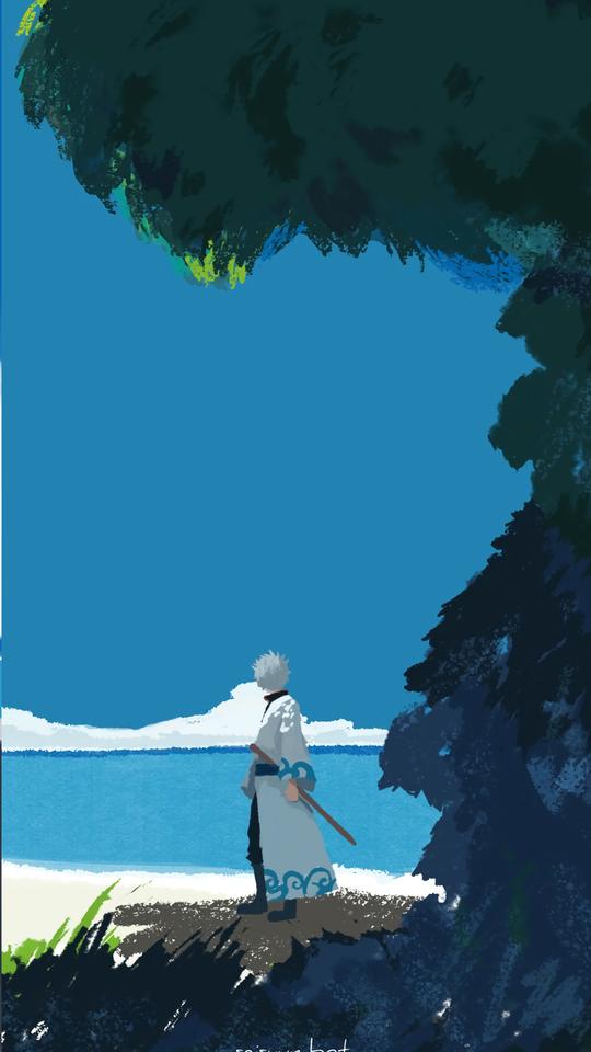 一组动漫风插画壁纸，清新养眼