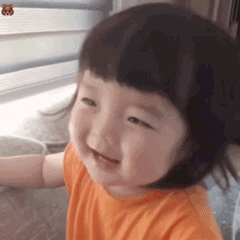 萌娃小手比心特效表情可爱