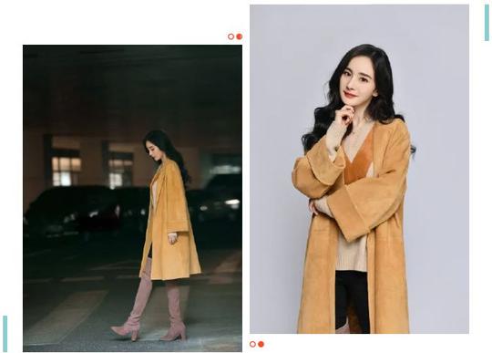 学学女星教科书式的穿搭，一件大衣带你美美过冬