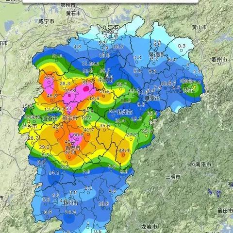 抚州什么时候有雨