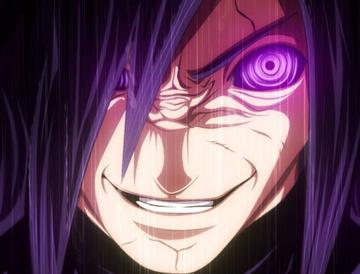 火影忍者睁眼写轮眼邪恶表情