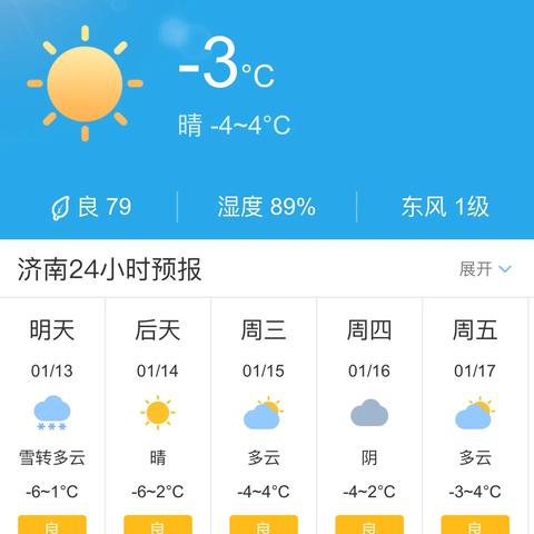 2025.12.13济南最新天气预报查询