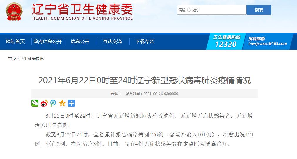 【辽宁新增1例本土无症状感染者
 ,辽宁新增1例本土无症状感染者多少例】